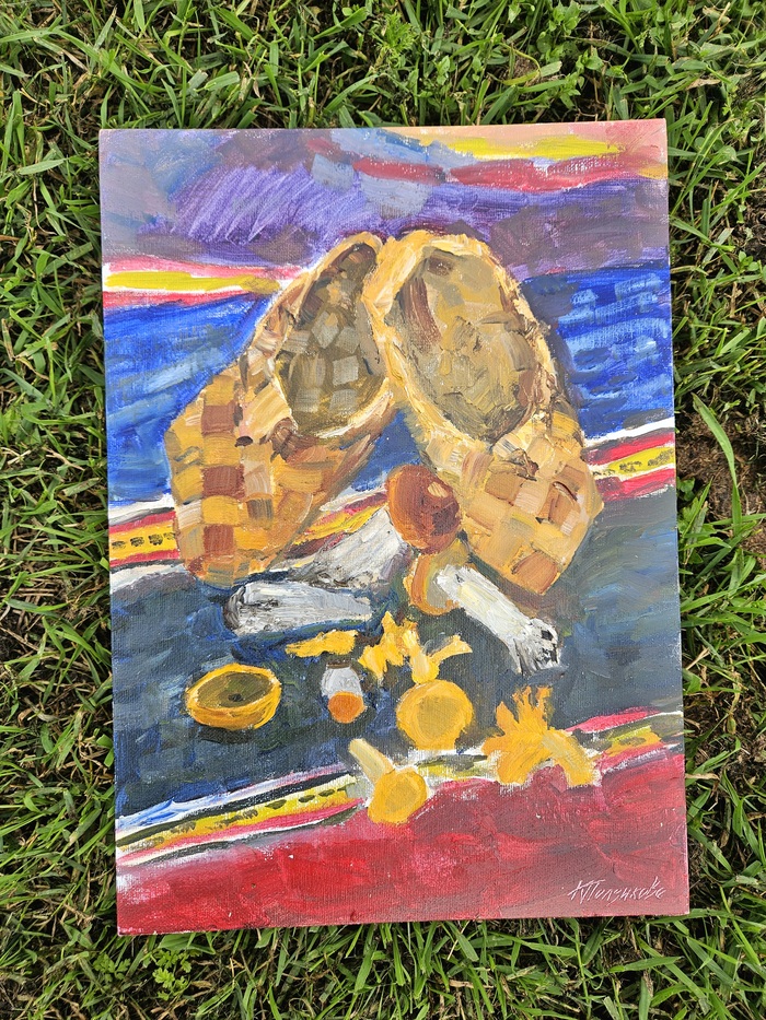 🖼 Холст на картоне/ масло 35×25 см