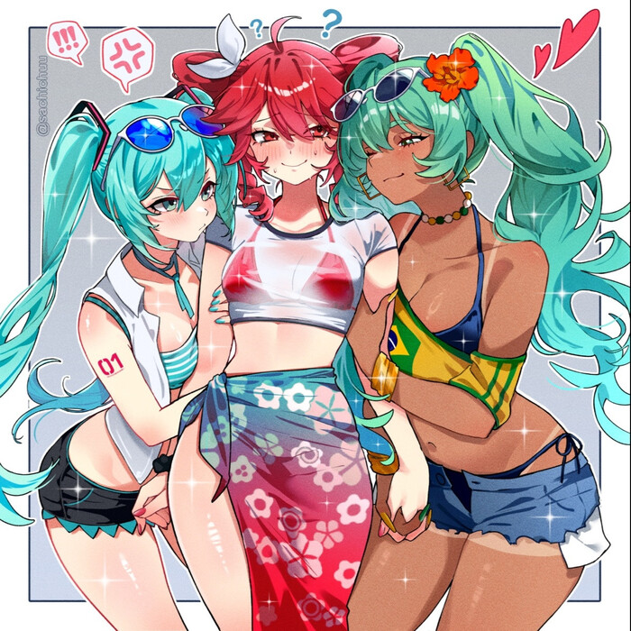     , Anime Art, Kasane Teto, Utau, Hatsune Miku, Vocaloid