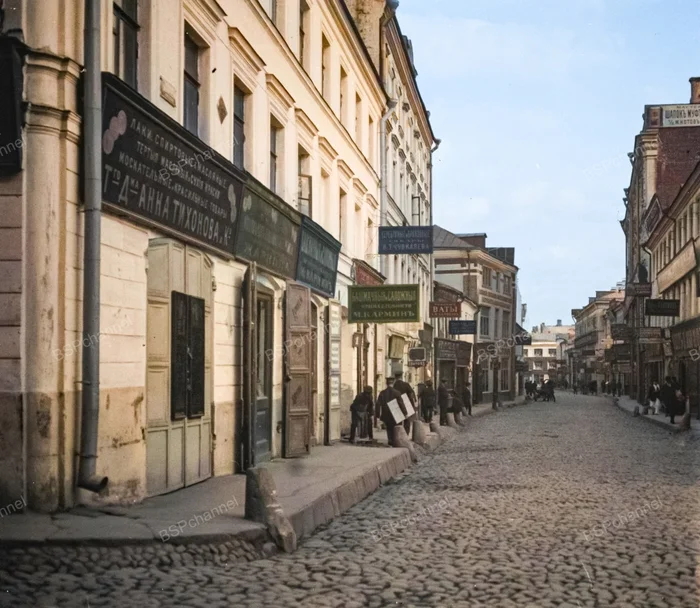 Цветные снимки Дореволюционной Москвы. Жизнь и виды города в начале ХХ века. Часть 7 Старое фото, Историческое фото, Фотография, 20 век, 19 век, Москва, Российская империя, История города, История России, Колоризация, Длиннопост