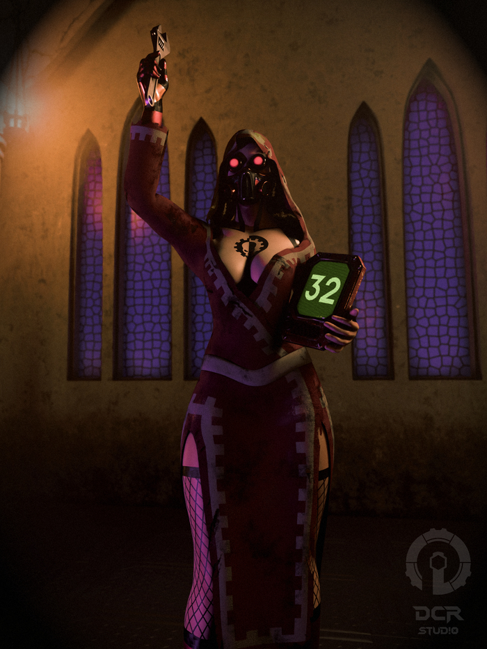   3D , Blender, Warhammer 40k, Wh Art, Adeptus Mechanicus, 
