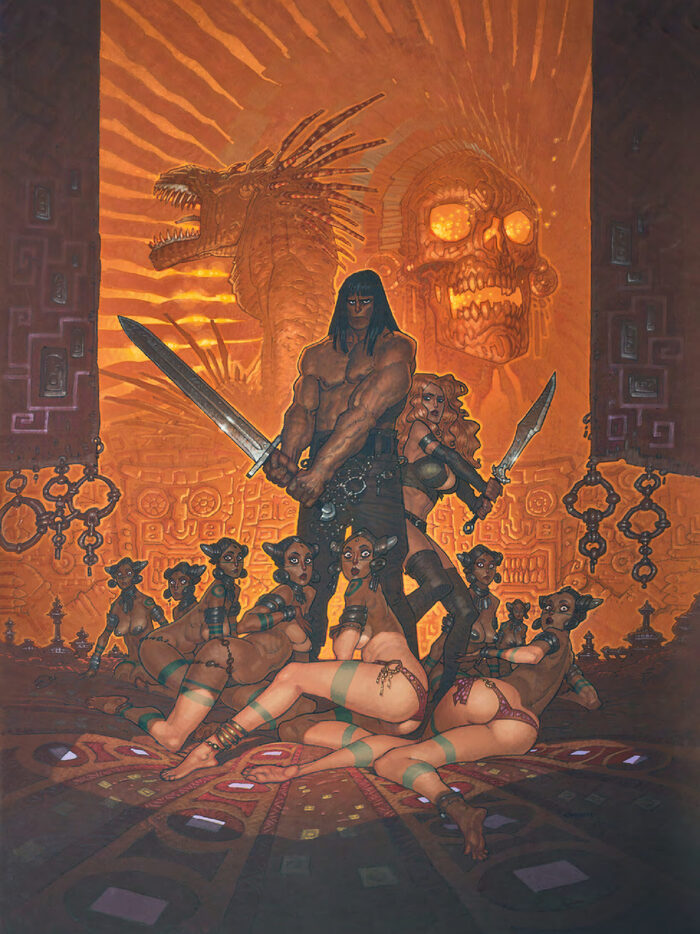 Иллюстрация из графического романа «Красные гвозди» / Конан-киммериец. Том 3