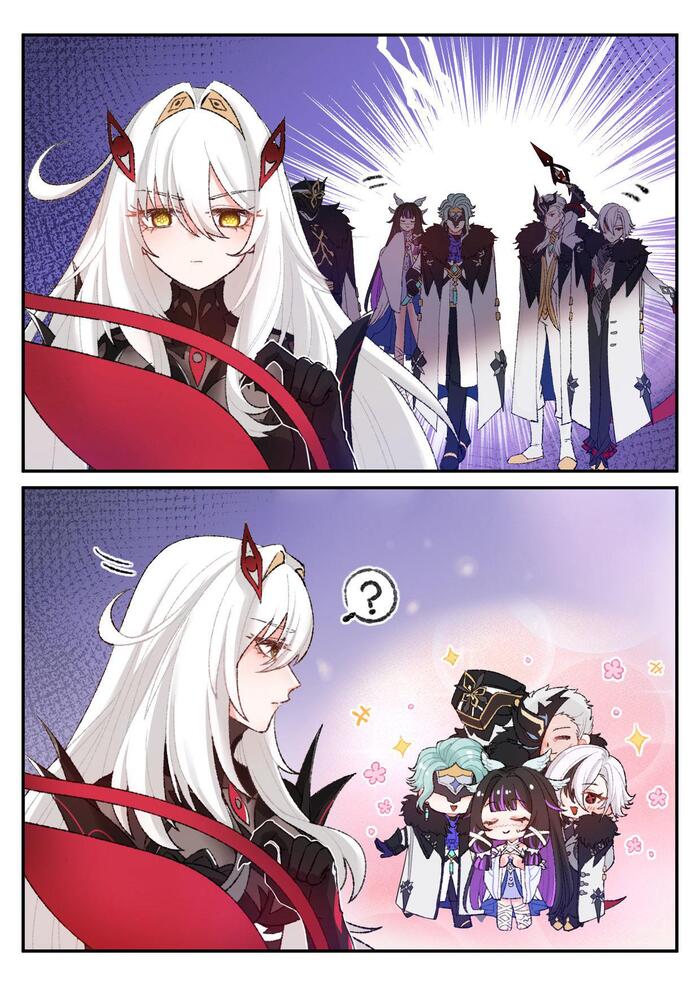 ,     Genshin Impact, , Anime Art, Ronova (Genshin Impact), Dottore, Pierro, Columbina (Genshin Impact), Arlecchino (Genshin Impact), Capitano, Fatui