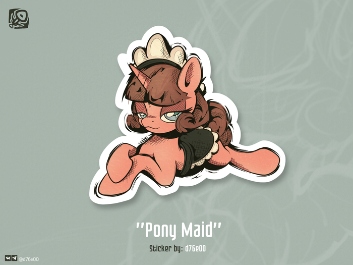 Sticker &quot;Pony Maid&quot;