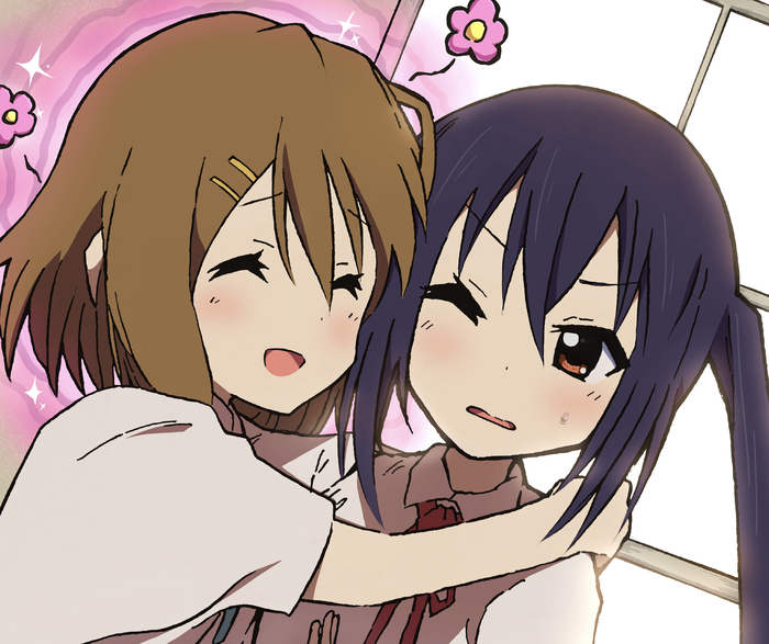    Anime Art, , K-on, Yui Hirasawa, Azusa Nakano, Pixiv