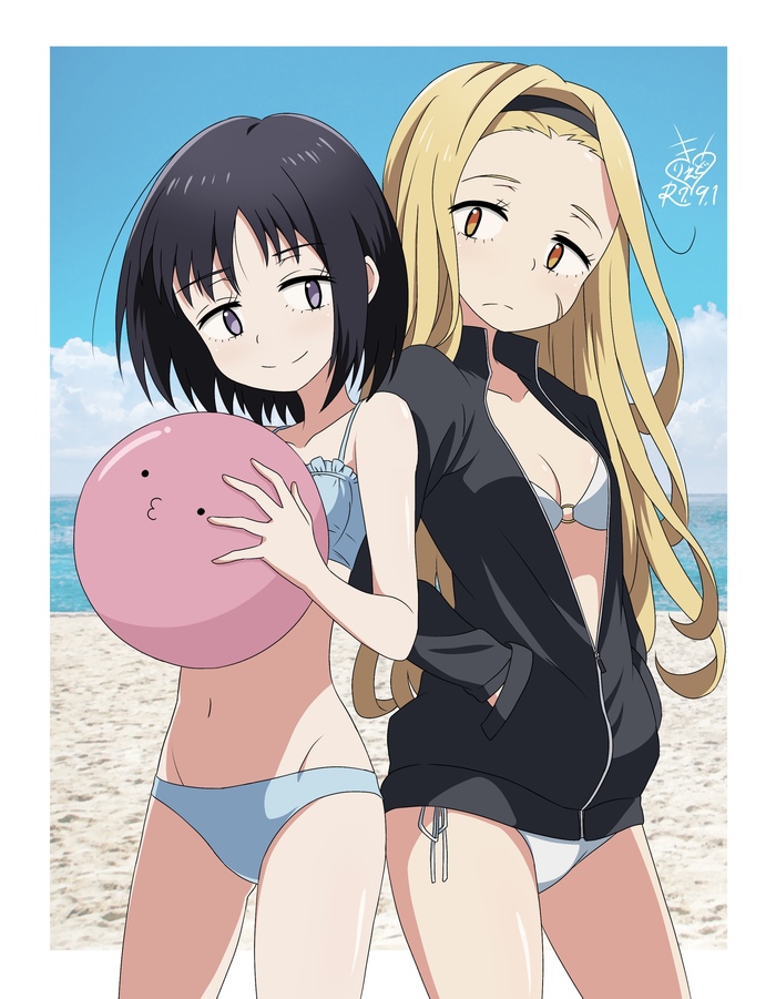   Anime Art, , Takopii No Genzai, Marina Kirarazaka, Kuze Shizuka, Takopii, , Pixiv, 