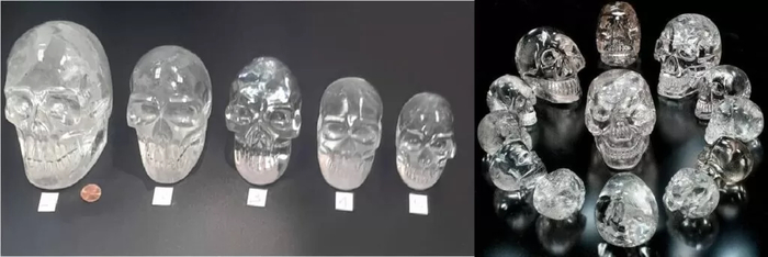 Хрустальные черепа хранились вместе с золотой маской и драгоценными украшениями.