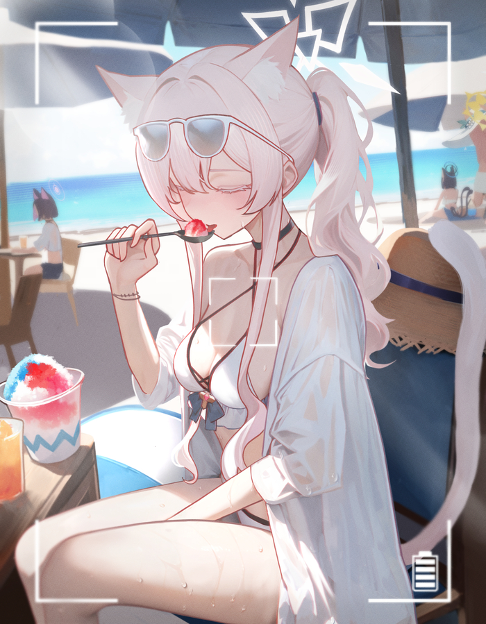 Akira Anime Art, , Blue Archive, Kiyosumi Akira, Animal Ears, , , , Kyouyama Kazusa, Kikyou, Iochi Mari, , 