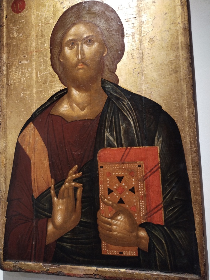 Поздневизантийская икона Иисуса Христа