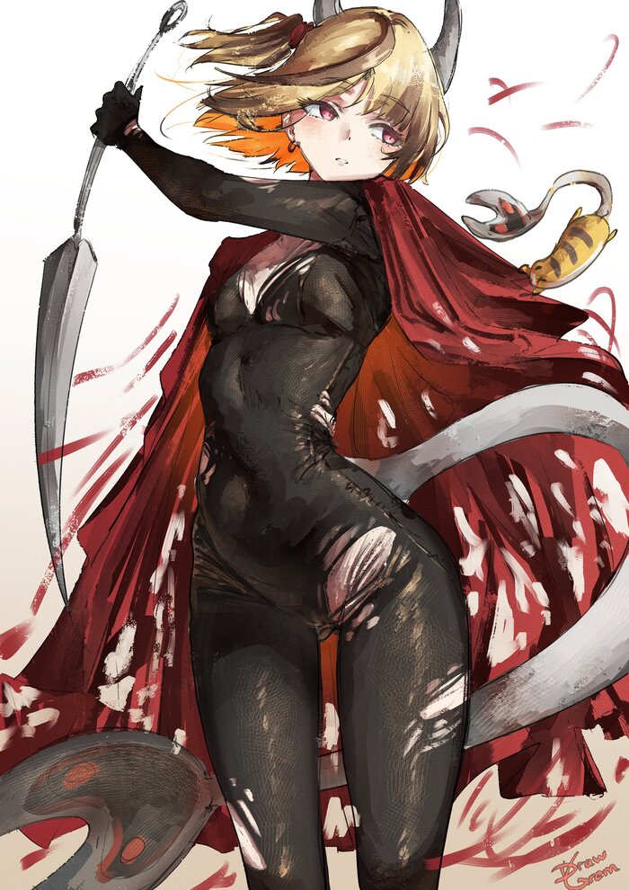 Gigi Murin x Hornet Anime Art, , Gigi Murin, Hornet, Hollow Knight, Hollow Knight: Silksong, Virtual YouTuber, Hololive