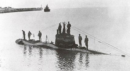 Подводная лодка UB-4, из той же серии, что и UB-3 и UB-7