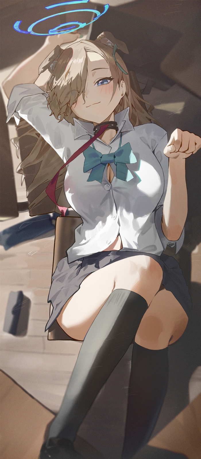 Asuna , Anime Art, Blue Archive, Ichinose Asuna, 