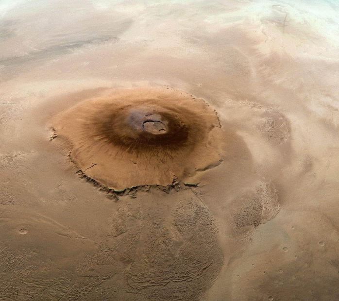 Просто вулкан на Марсе