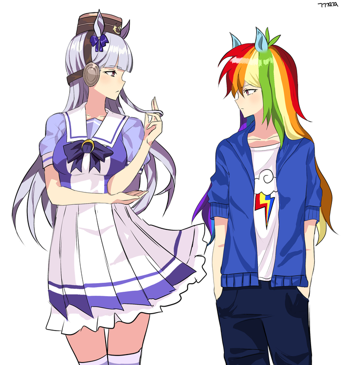       ? My Little Pony, Rainbow Dash, Gold ship, Uma Musume Pretty Derby, , 