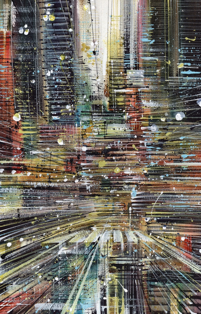 Акварель, акрил, бумага (300 гр. 100% хлопок) 50/32 см. (работа без оформления)