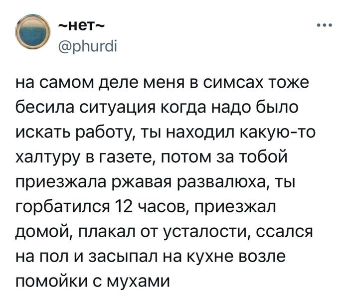 ...а потом запускал симс