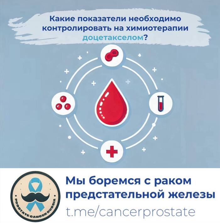 Какие показатели необходимо контролировать на химиотерапии доцетакселом?