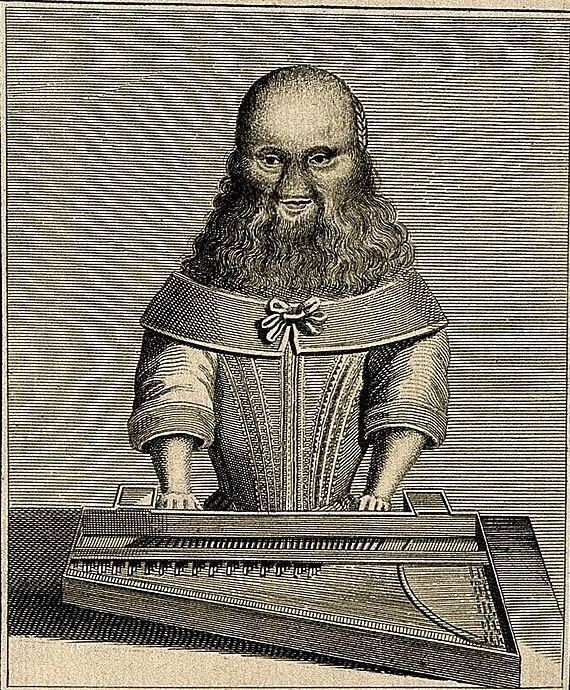 Барбара Урселин играет на клавесине.