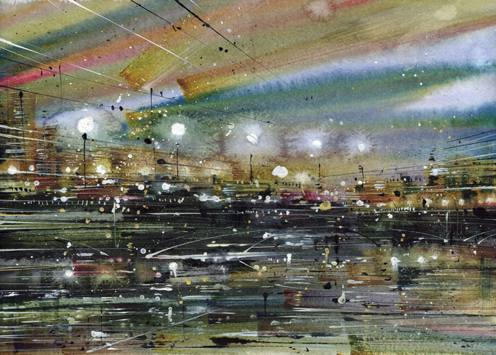 Акварель, акрил, бумага 30/42 см. (работа без оформления)