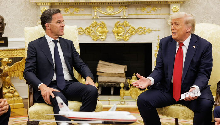 Генеральный секретарь НАТО Марк Рютте встретился (14 июля 2025 г.) в Белом доме с президентом США Дональдом Трампом