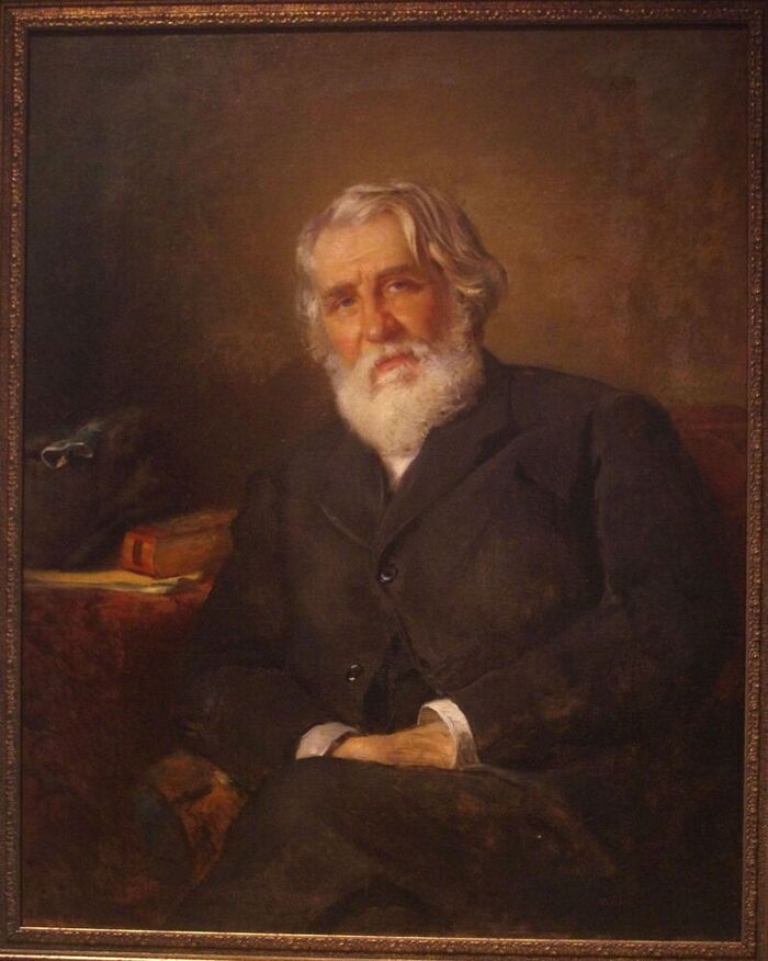 Иван Сергеевич Тургенев. 1871. Картина художника Константина Егоровича Маковского.1839-1915.