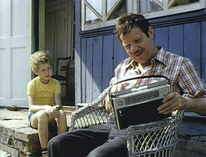 Дмитрий Аристархов и Михаил Пуговкин в фильме 1980 года "Лялька-Руслан и его друг Санька".