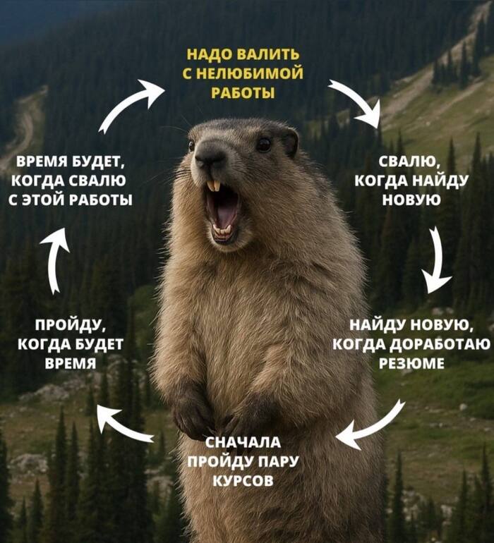 "Свалю, как только..." и никогда не сваливаю