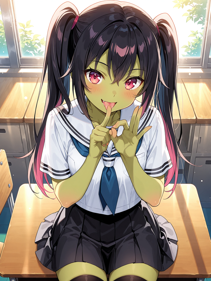 Две сестры, полугоблины/полулюди (на самом деле я обосрался с ушами, лол), раз