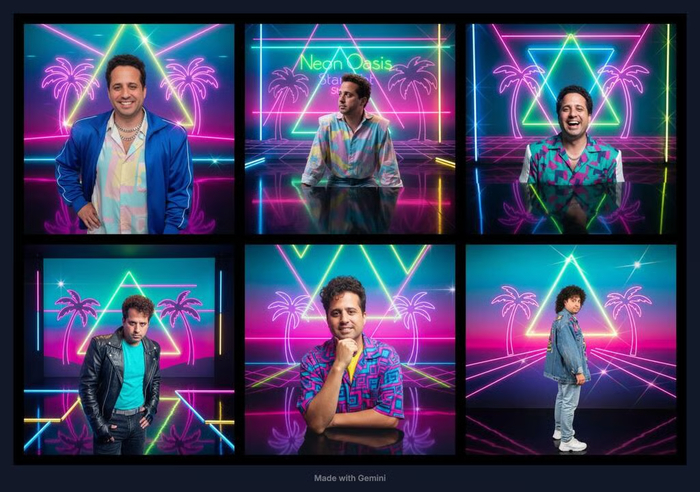 Пример того, как использовать одного персонажа во многих различных ситуациях с помощью Nano Banana( Google )