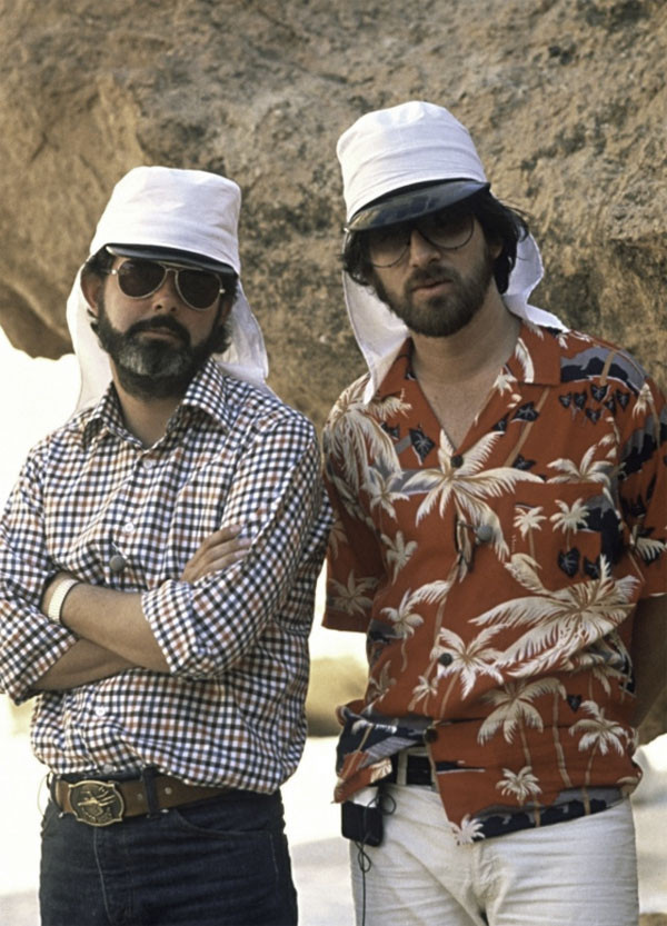 Талантливые люди (Лукас и Спилберг) в Тунисе на съёмках фильма "Индиана Джонс: В поисках утраченного ковчега"
