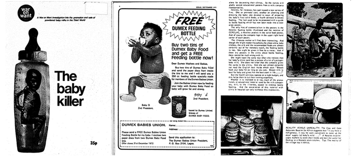 “The Baby Killer” - как Nestlé жертвует детскими жизнями ради прибыли (этот отчёт легко гуглится, там 35 страниц подробностей).