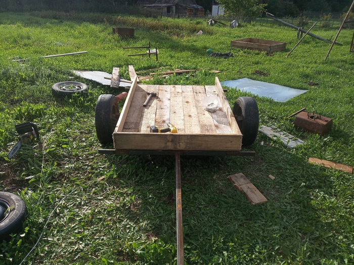 Настил и борта из досок 150x25.