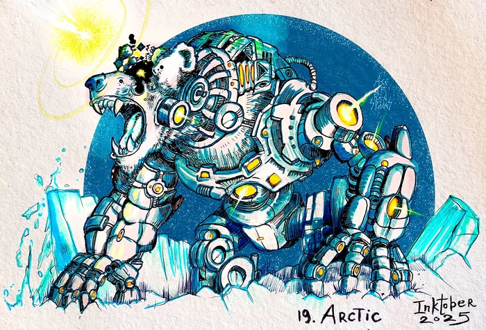Inktober 2025 День 19 Арктический🧊