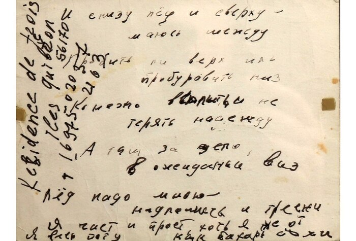 Последнее стихотворение Владимира Высоцкого