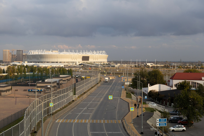 Дорога обратно по другой стороне моста