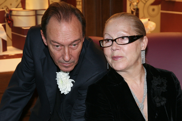 Олег Янковский с супругой Людмилой. 2008 год