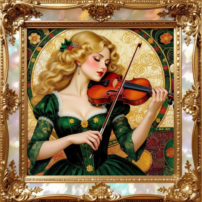 Двойная рама с перламутром