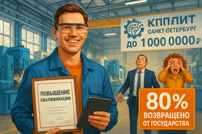 В СПб можно вернуть 80% затрат на обучение сотрудников — до 1 млн рублей! Но только до 30 ноября!