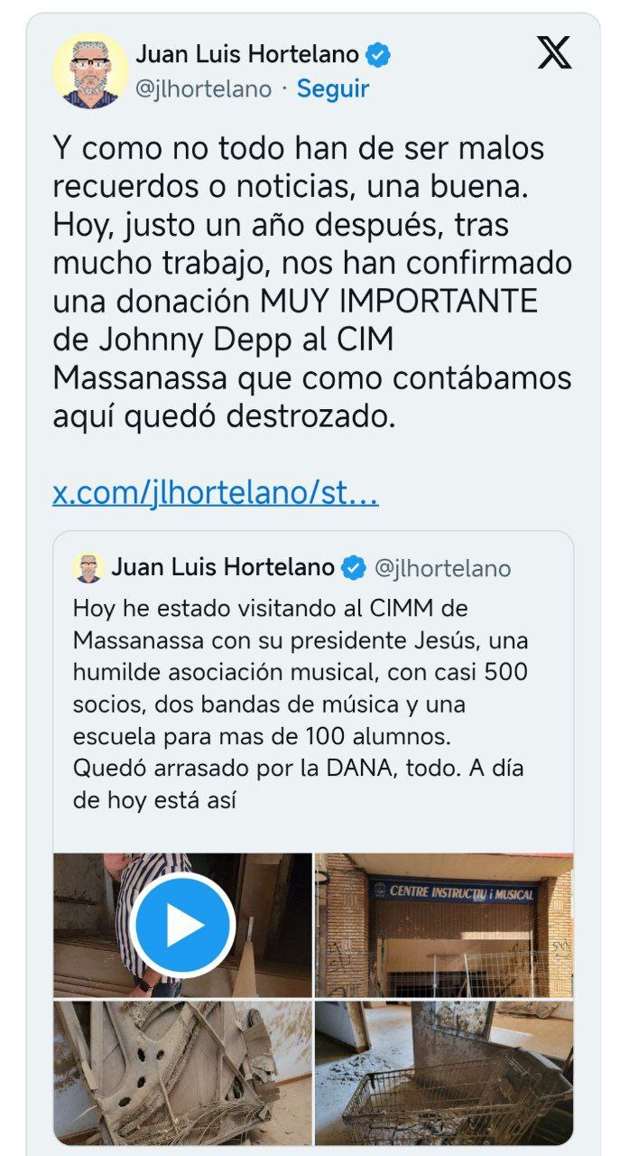 Джонни Депп сделал пожертвование пострадавшим от циклона Дана