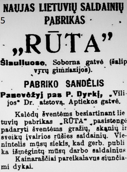 Реклама, приуроченная к приближающимся новогодним праздникам: "Единственное наше стремление в том, чтобы ув. публика попробовала конфеты нашей работы. Прейскурант высылается бесплатно по требованию."