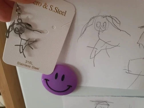 Подвеска по эскизу ребенка