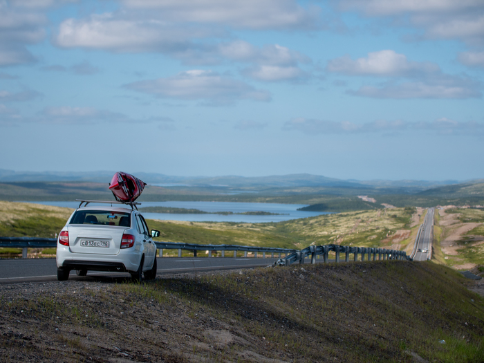 Дорога из Териберки, ловлю тот самый кадр