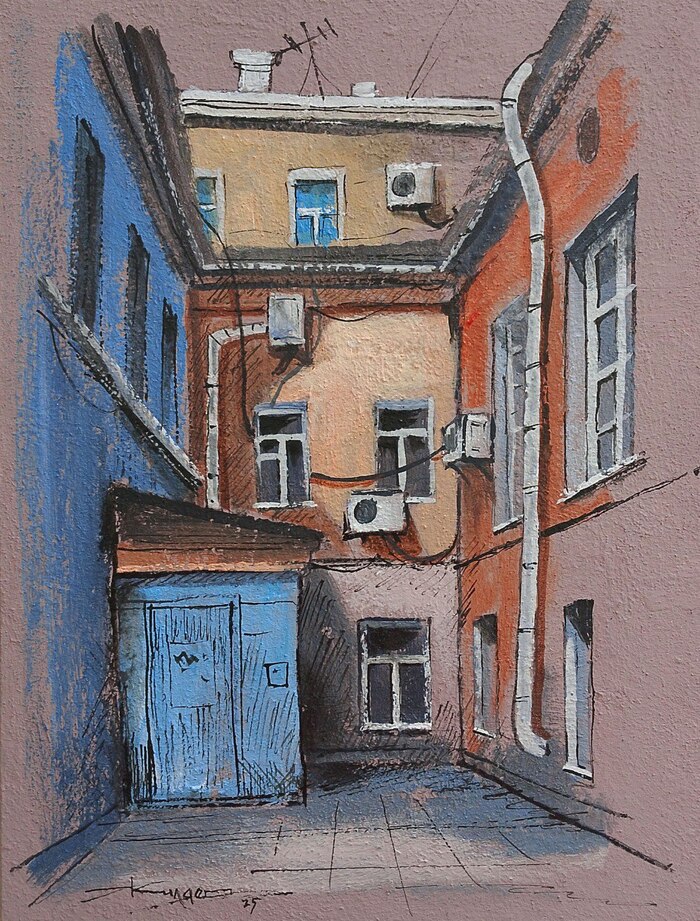 "Место" Картина акрилом