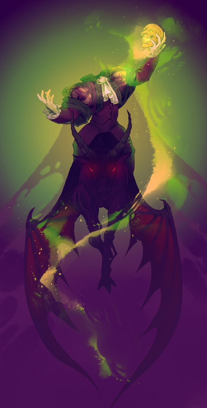 Ночной кошмар из Disciples II, фан-арт от OLAnd