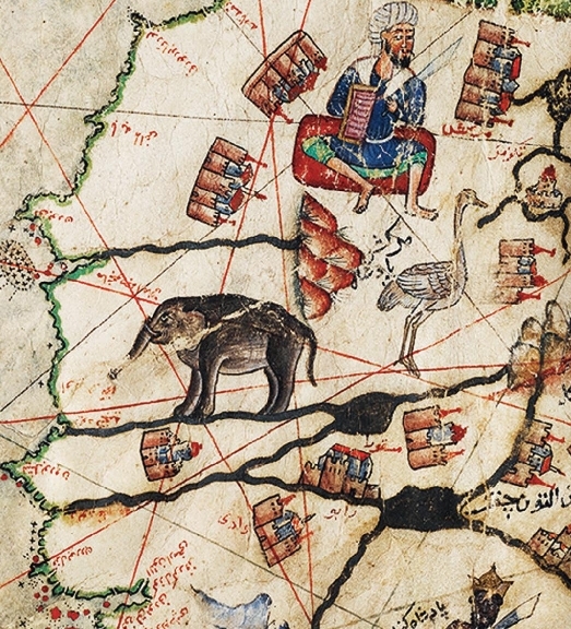 На карте изображена гора Иджиль - самая высокая точка Мавритании. Содержание железа в породе этой горы ~70%. Даже сейчас её активно разрабатывают.