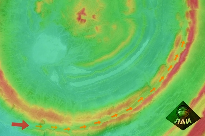Главный Канал столицы Атлантиды в одном из колец 21°03'57"N 11°23'11"W