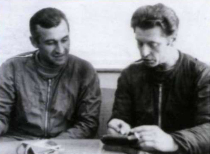 Алферов и Ильюшин перед первым полетом Т-4