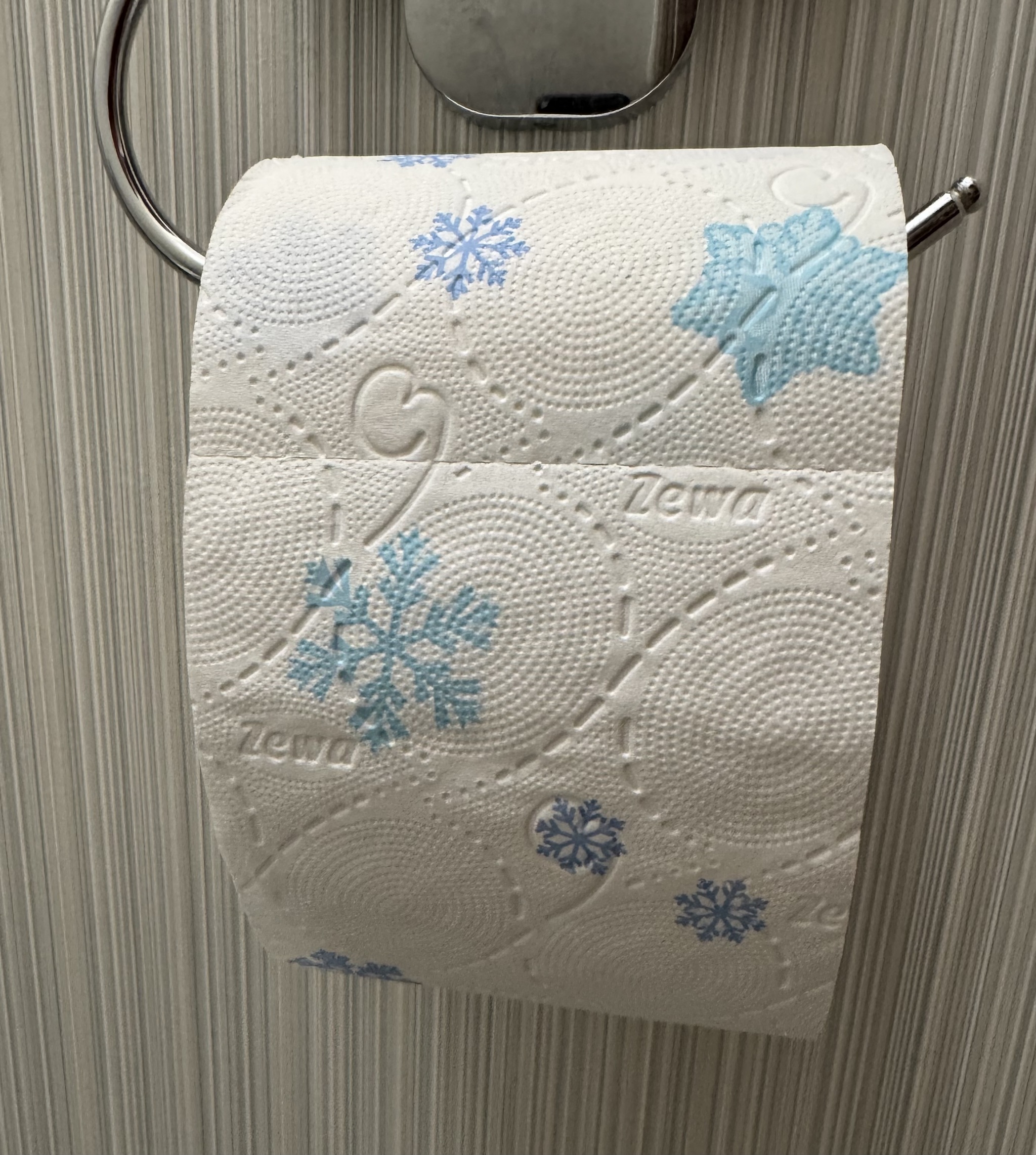 Have you already changed your toilet paper to winter paper? - My, Strange humor, Winter, Toilet humor