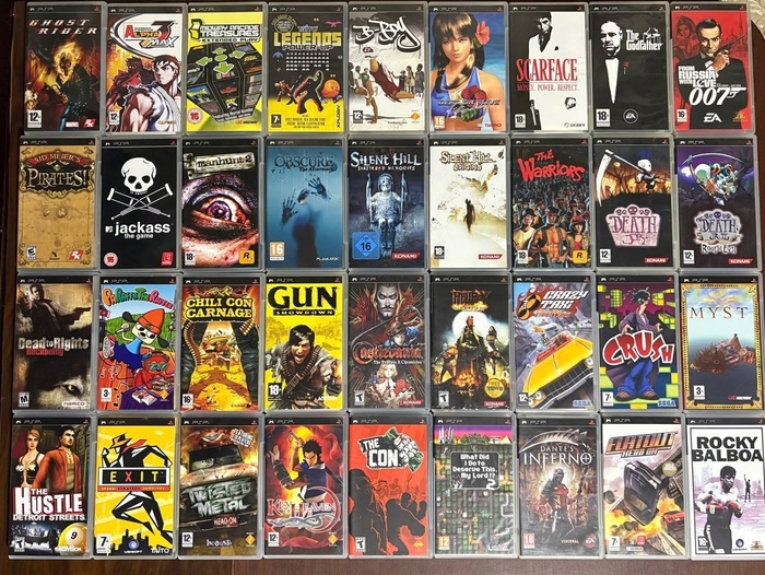 Коллекция PSP видеоигр