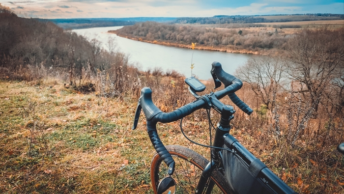 На велике прокатился. Заокские дали