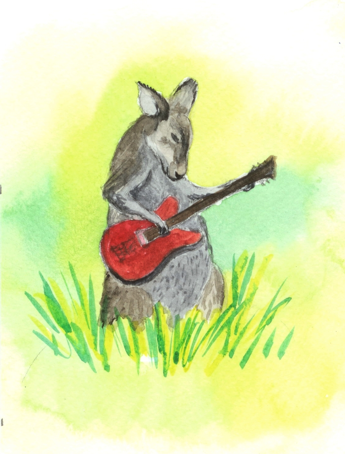 Сегодня день акварели)) я с ней пока на "вы", но надеюсь в будущем ещё что нибудь мы с ней запилим))